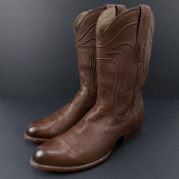 Tecovas The Cartwright Men’s 10D Hazelnut Leather Cowboy Western Boots Mexico main image 4